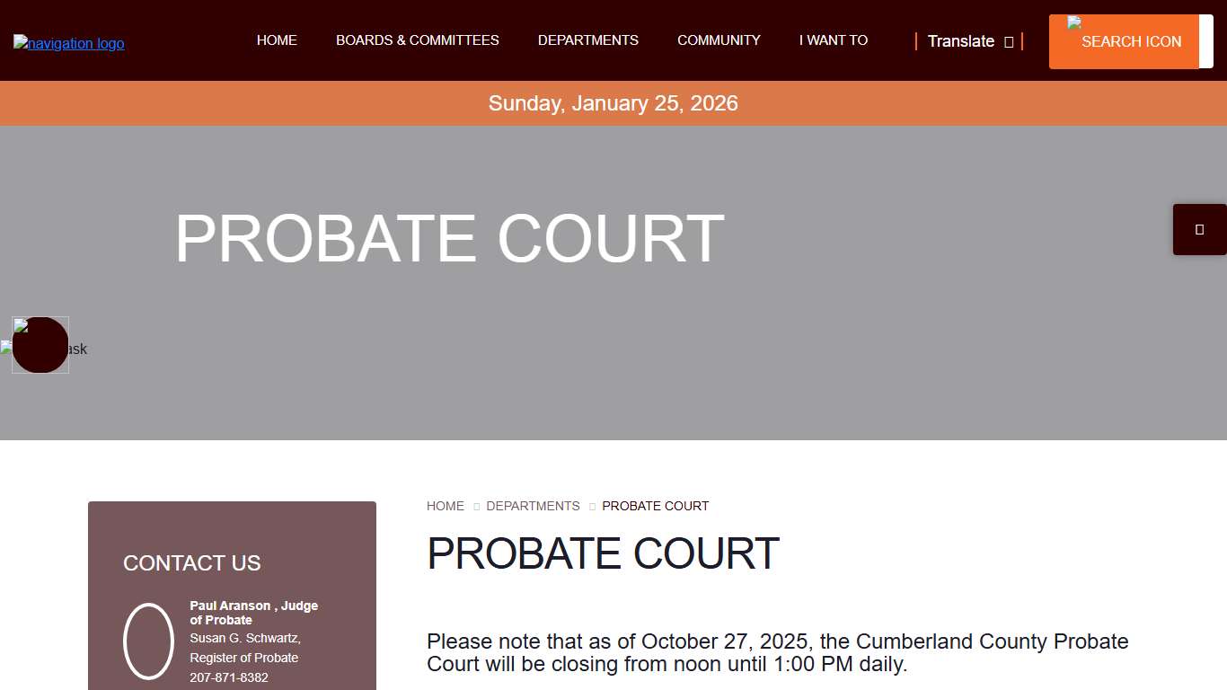 Welcome to Cumberland County ME